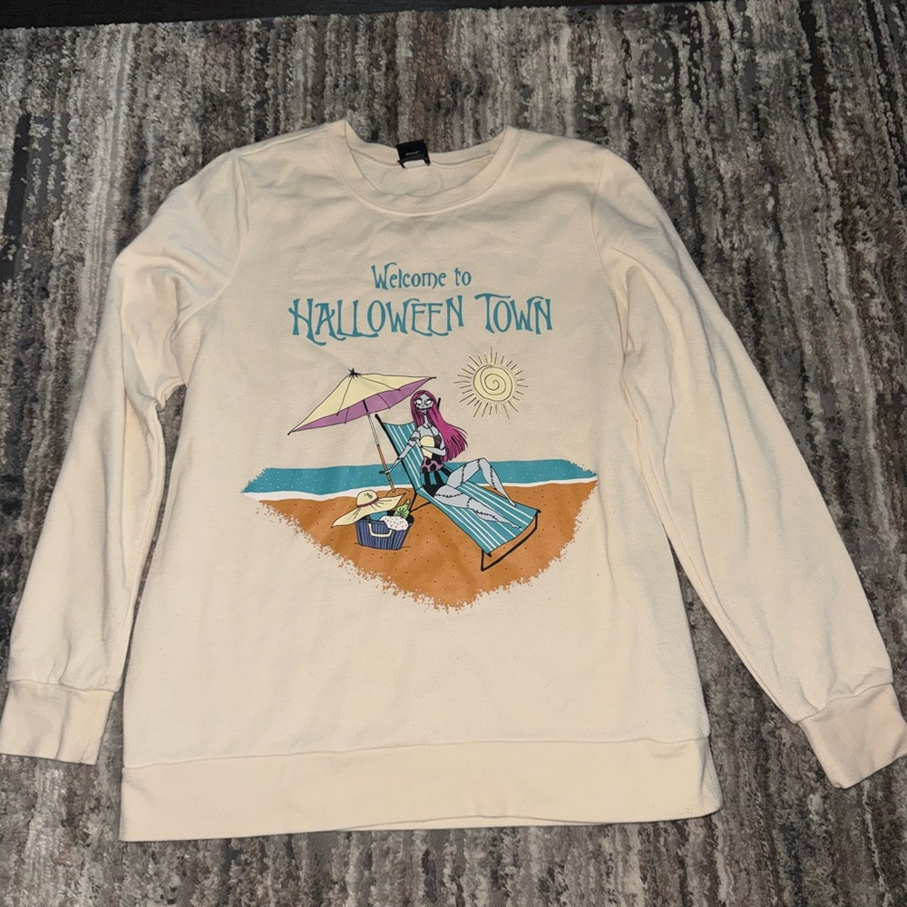 Her Universe Cream Nightmare Before Christmas Sweatshirt